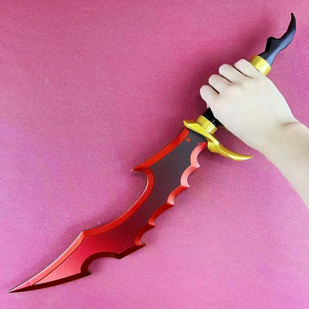 24inch Solo Leveling Katana Mizushino Shun Sword Anime Ninja Knife Wooden Real Japanese Katana Samurai Sabre Cosplay Prop Toy