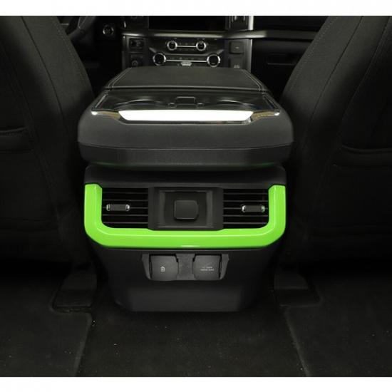 Rear AC Air Conditioner Vent Outlet Cover Trim Bezels For Ford F150 2021+ Green