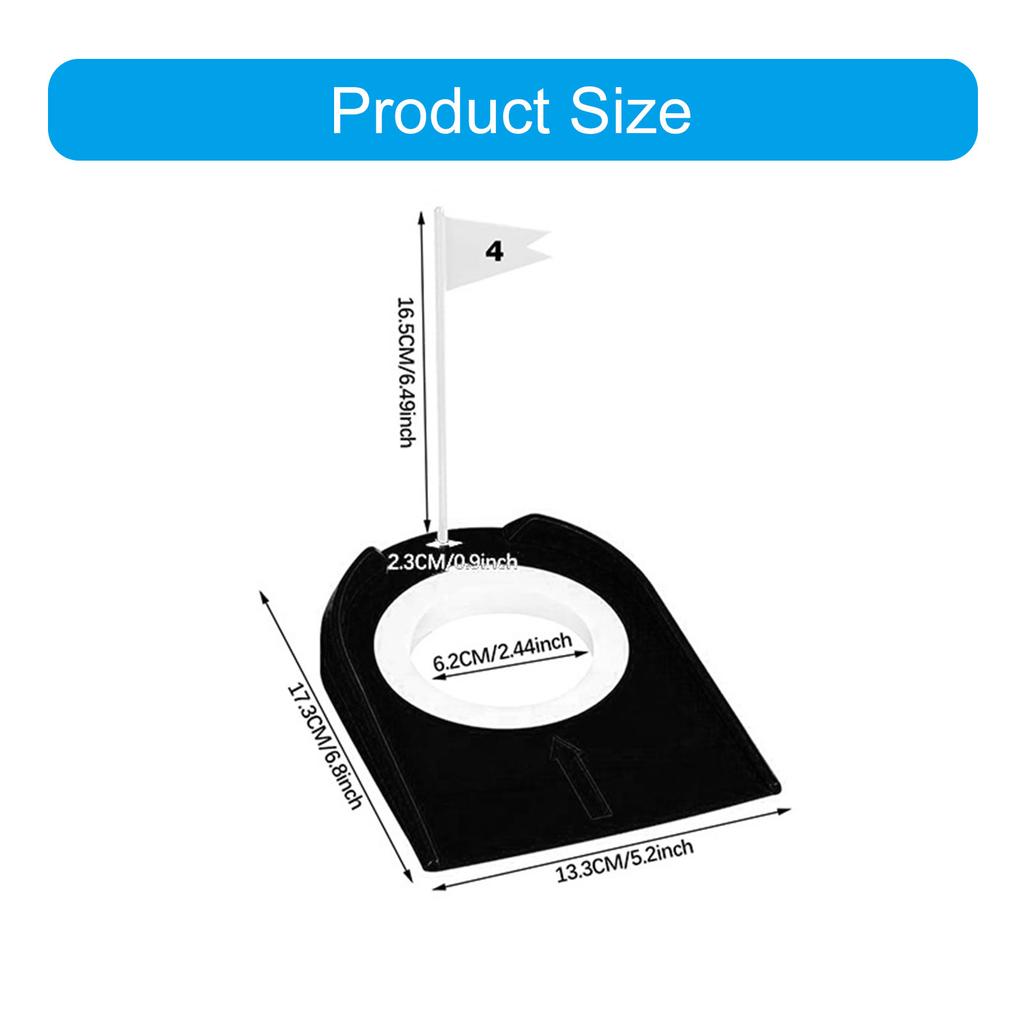 9Pcs Golf Putting Cup with Flag Golf Putting Hole Practice Training Aids Indoor Golf Putting Hole Putting Green Trainer