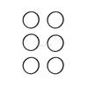 6PCS Cylinder Head O Ring LR001808 For Land Rover Freelander 2 L359 2006-2014