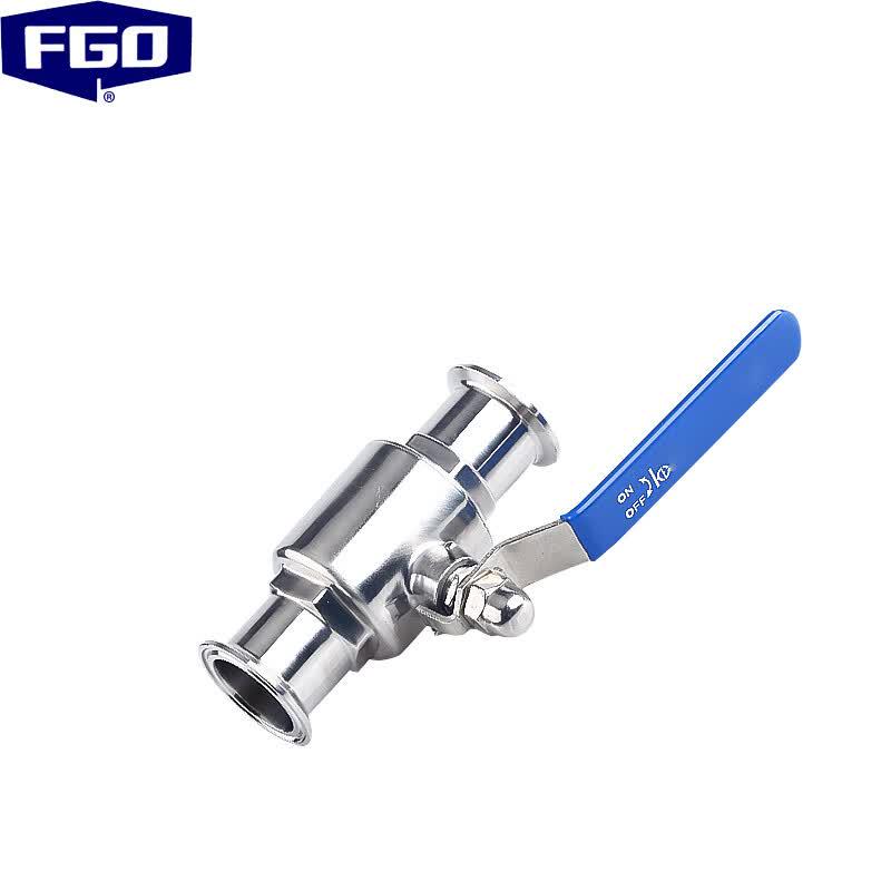 FGO Sanitary Quick-Install 304 Stainless Steel Light Duty Ball Valve