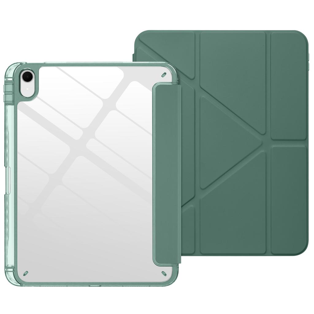 Per iPad A16 11 10 12ª Generazione iPad Pro Air 8 7 6 5 4 3 11 13 12.9 " M5 M4 M3 M2 Custodia Pieghevole in PU Acrilico con Portapenne