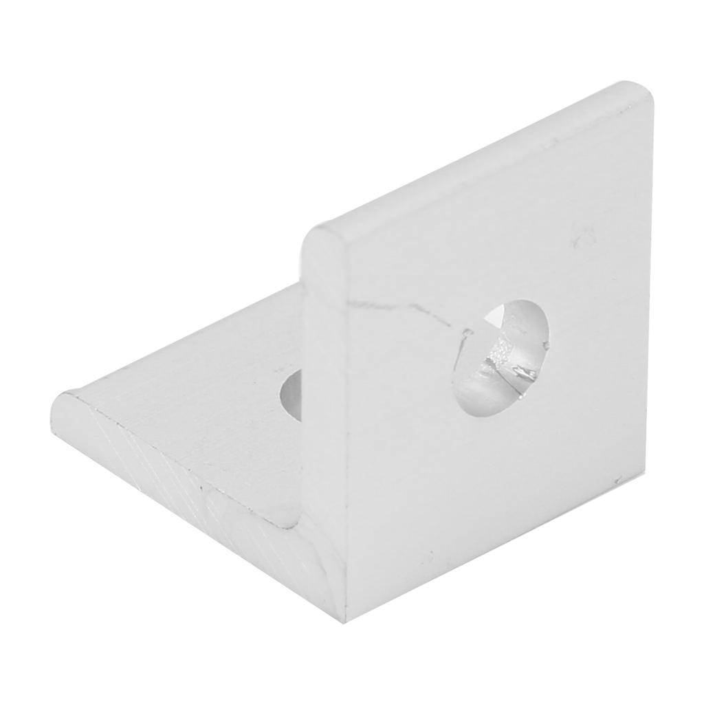 10Pcs Aluminum Angle Corner Bracket Fixed L Shape 90° Connector Industrial Supplies4040-2 Hole