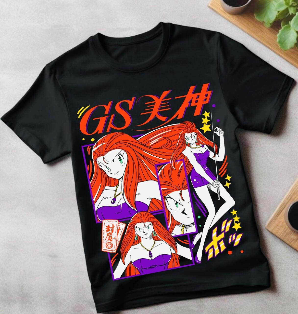 Ghost Sweeper Mikami T-Shirt Mens Womens Tees Top Vintage 90s Anime Kawaii Girl anime clothes S