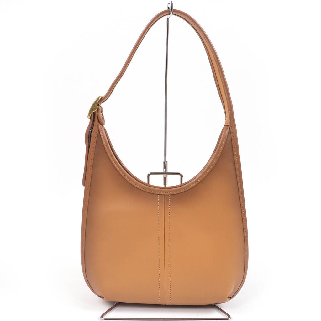 Coach Shoulder Bag Ergo Handbag One Shoulder Bag Brown Leather Women C2265 Used