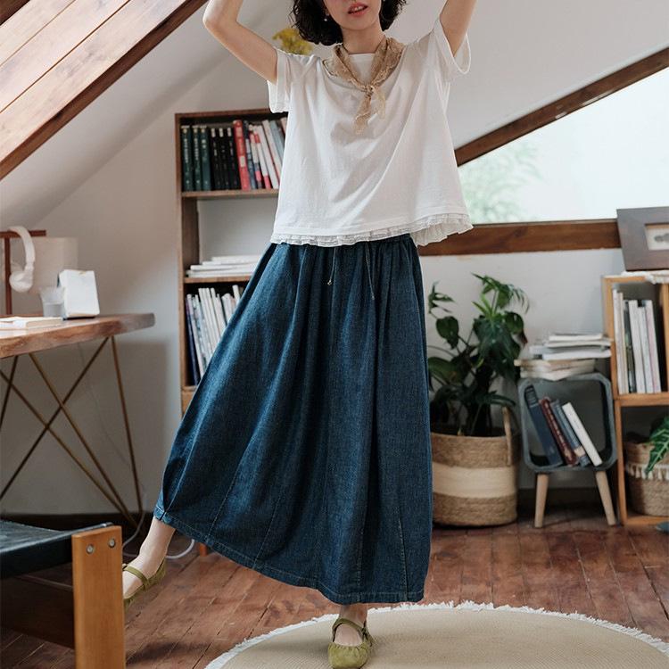Women's Off-White Lace Short-Sleeve Top - Casual Japanese Literary Style for Summer