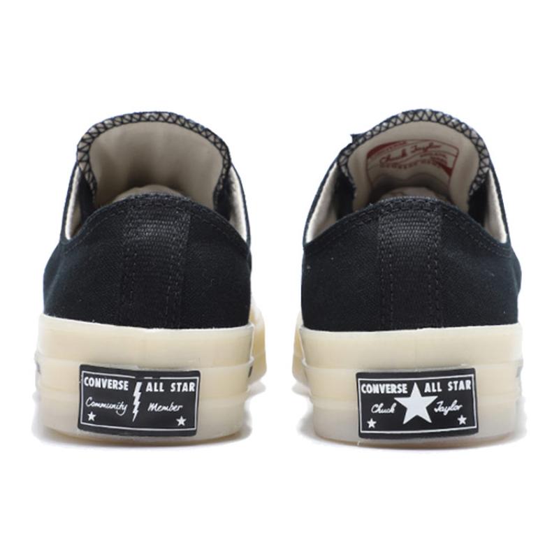 Offspring X Converse Chuck 70 Chuck Taylor Community Lightning Hard-Wearing Lightweight Low-Top Board Shoes Unisex Black