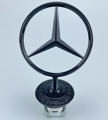 ZZX Car Bonnet Label Badge 3D Star Zinc Alloy Car Front Hood Emblem Mercedes Benz W203 W204 W205 W206 W212 W213 W222 W223 E300 1 PC1