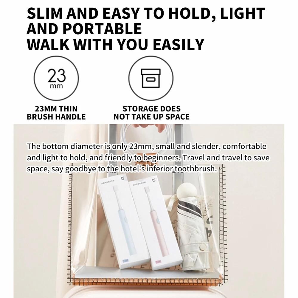 Xiaomi Mijia Sonic Electric Toothbrush T200 Type-C Charging IPX7 Water Proof Antibacterial Bristles Xiaomi Toothbrush