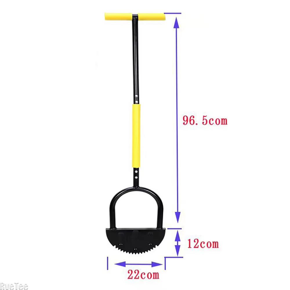 Manual Trimming Shovel Serrated Grass Saw Cutter With T-Grip Half Moon Manual Lawn Edger Reinforcedfor for Home Garden Supplies