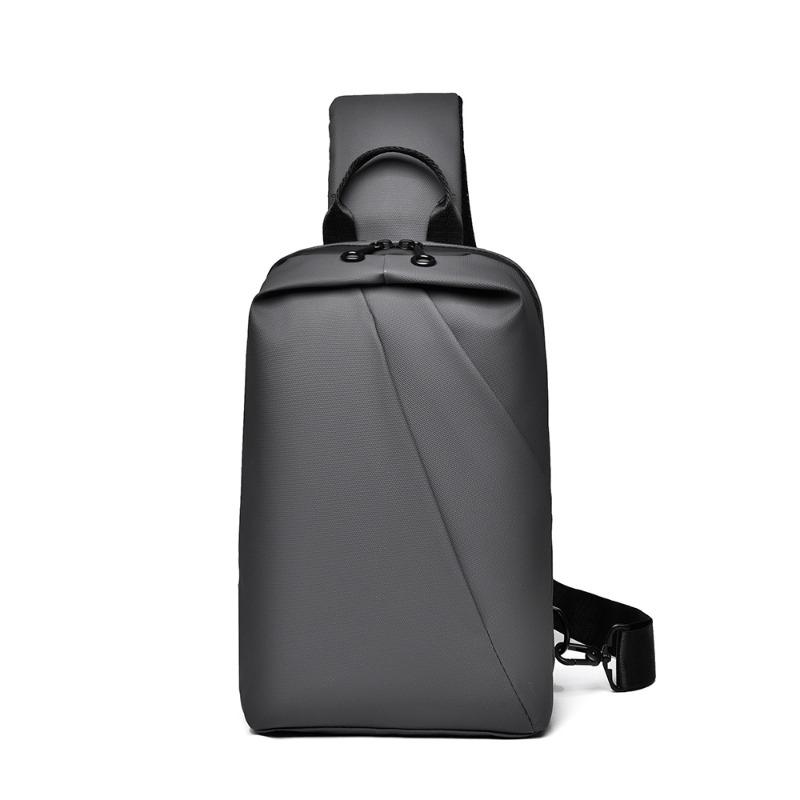 Large-capacity wear-resistant waterproof breast bag, new men's business parcel, multi-functional messenger bag.