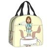 Custom Doctor Nurse Medical Medicine Insulated Lunch Tote Bag for Women Portable Thermal Cooler Food Lunch Box School