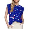Women's Cap Sleeve Top Summer Printed Tank Top Basic T-Shirt Casual Loose