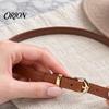 Hat Strap Replacement PU Leather Strap, Adjustable with Metal Buckle Band, Decorative Belt Flexible Band for Straw Hats And Fedora Decoration