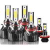 Compatible For Chevy Silverado 1500 2500HD 2007 2008 2009 2010 2011 2012 2013 2014 2015 Bulbs, 9005 H11 High/Low Beam With 5202 Fog Light Bulbs, 600%