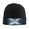 New Flag Of Scotland Grungy Vintage Version Warm Knitted Cap Hip Hop Bonnet Hat Autumn Winter Outdoor Beanies Hats For Unis