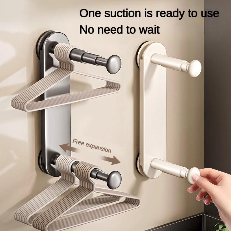 

Double-ended hanger storage rack Suitable for wardrobe & balcony Possesses two poles Various types of hangers can be placed белый