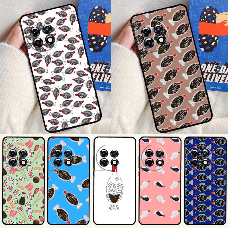Sushi Soy Fish For OnePlus 13 12 11 12R 13R 9 10 Pro 8T 9RT 10T 10R Nord 4 CE 2 3 Lite N20 N30 Phone Case