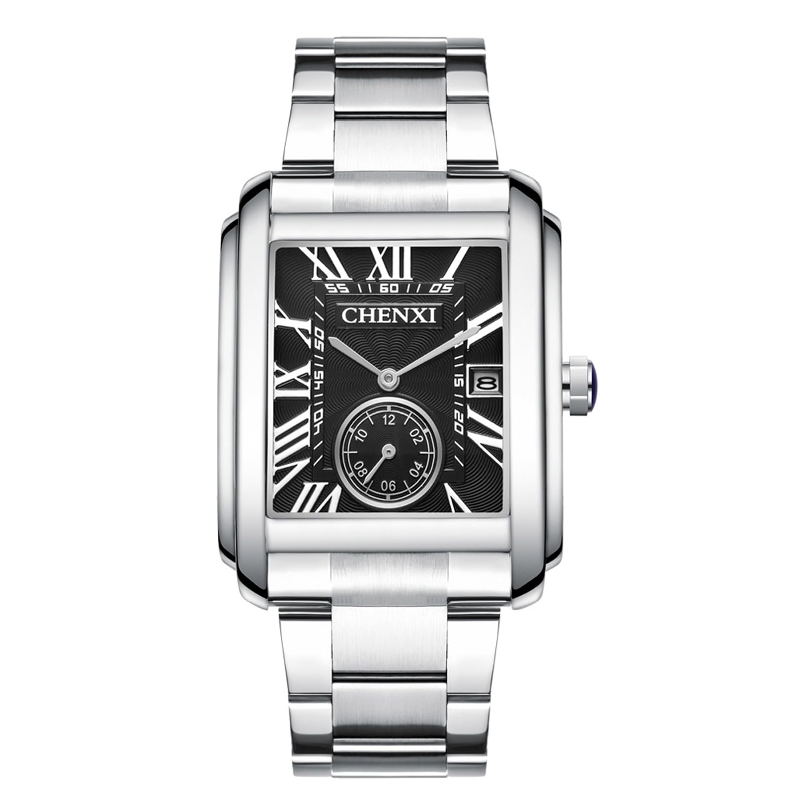 

Men s Square Waterproof Watch: Roman Analog with Stainless Steel Strap. Antique, Simple, and Stylish. Popular Square Watch for Men. A Great Gift for