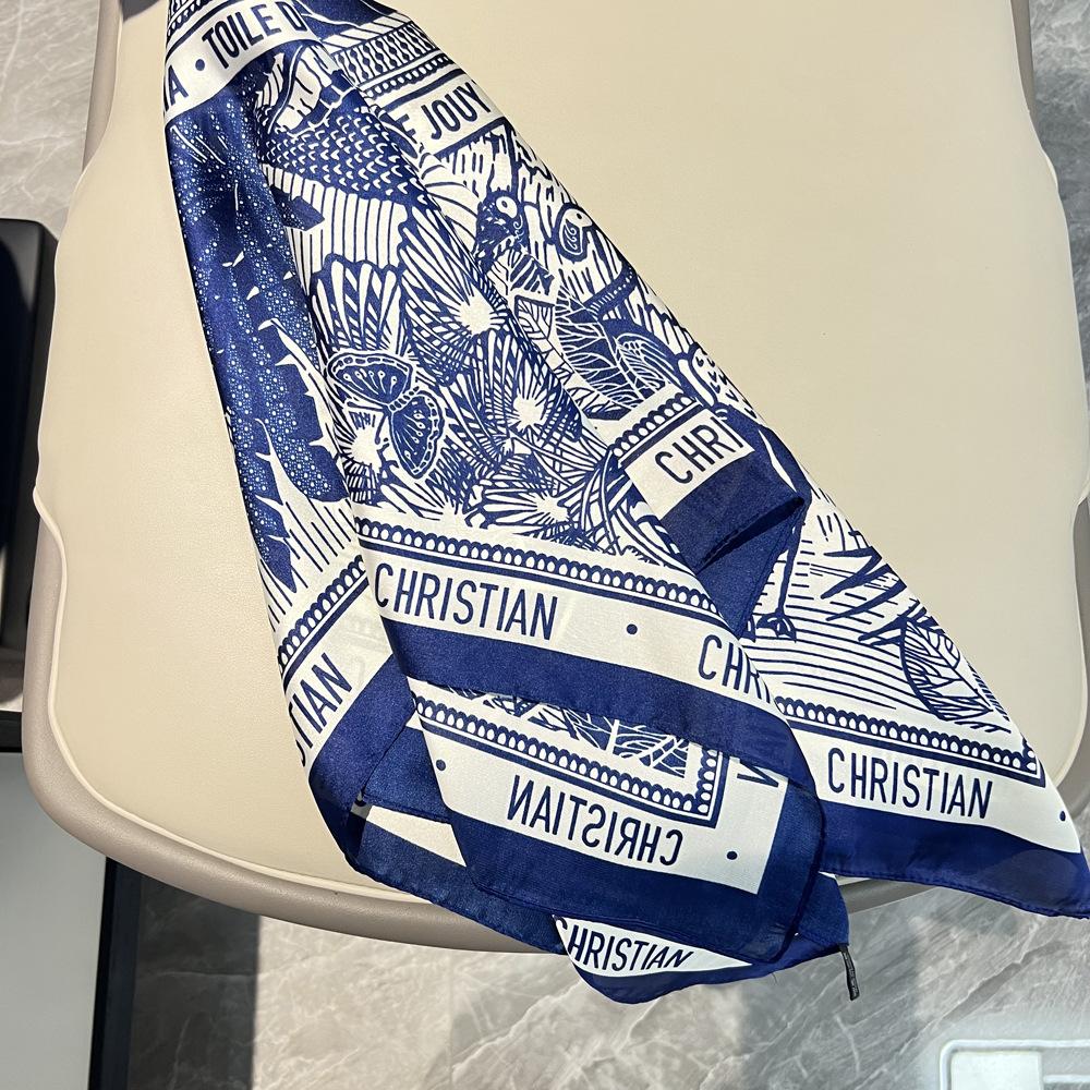 Print 70cm Silk Satin Headkerchief Women Luxury Design Neck Tie Scarf Female Hair Hand Wrist Foulard Shawl Hijab Bandana