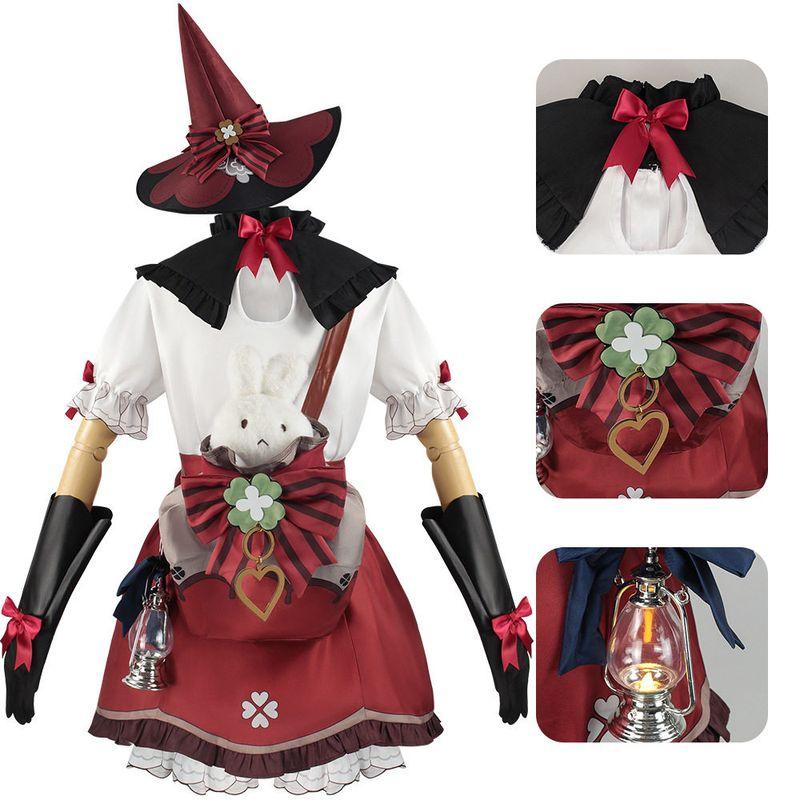 Anime Cosplay Costume Keliqi Flower Star Candle Cosplay Cute Witch Game Character Role-Playing Costume Keli Cosplay Costume