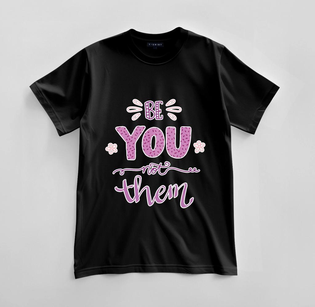Custom Be You, Not Them Graphic T-shirt Design Unisex Jersey Short Sleeve Tee