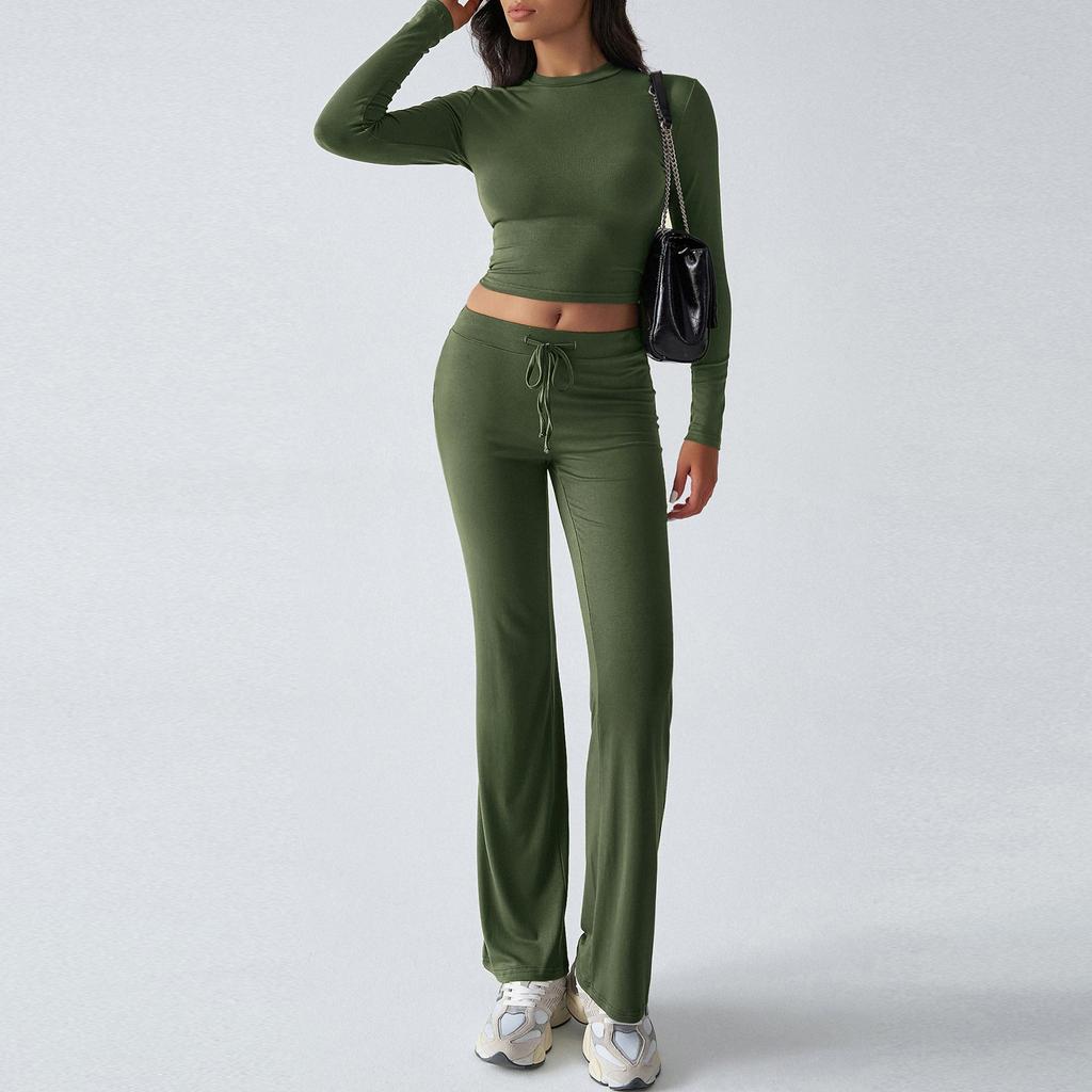Two Piece Sets For Women Casual Loose Long Sleeve Shirts And High Waisted Drawstring Shorts Tracksuit Fall Outfits