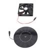 5W Chicken Coop Exhaust Ventilation Fan Monocrystalline Silicon Pet Cat Dog House Solar Fan for Farm