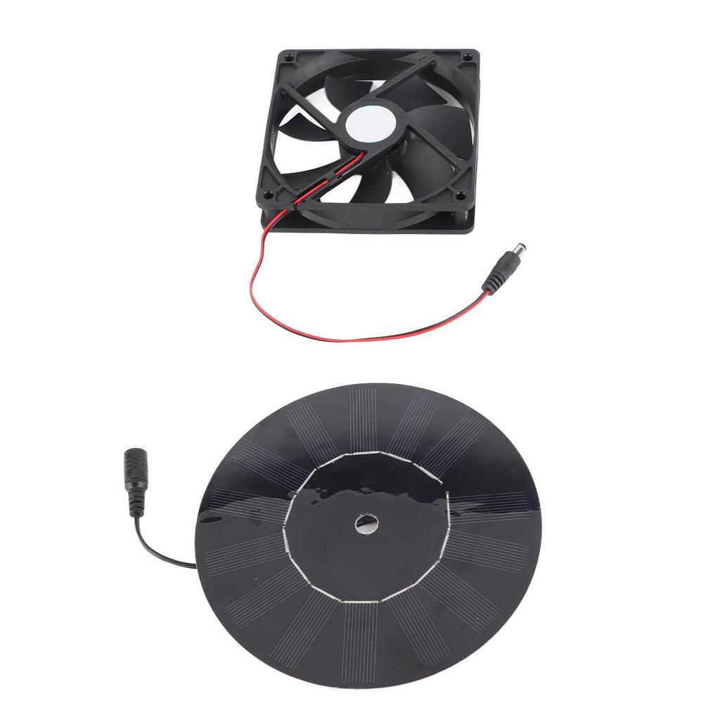 5W Chicken Coop Exhaust Ventilation Fan Monocrystalline Silicon Pet Cat Dog House Solar Fan for Farm