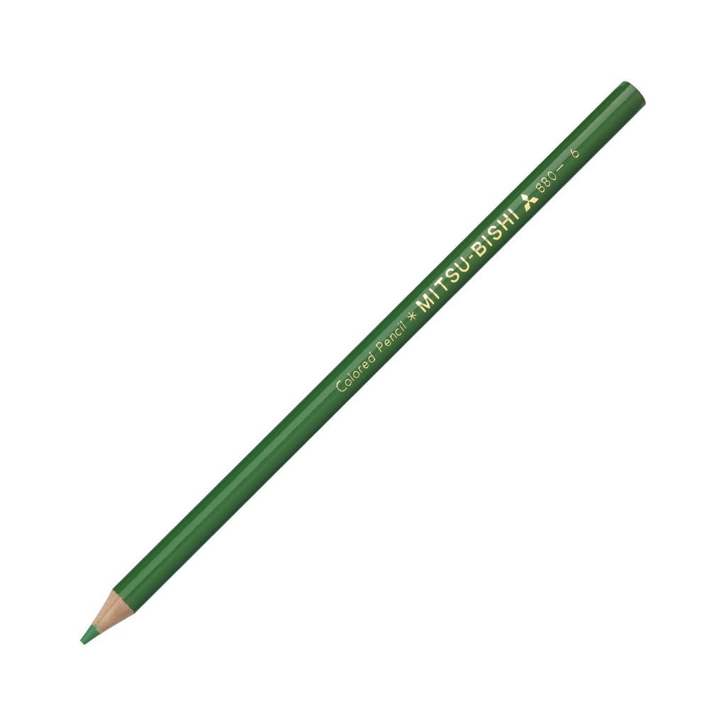 Mitsubishi Pencil Colored Pencils 880 Single Color Green 1 Dozen K880.6