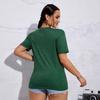 Womens Tops Short Sleeve Crewneck T-Shirts Loose Casual Blouses Summer Tees