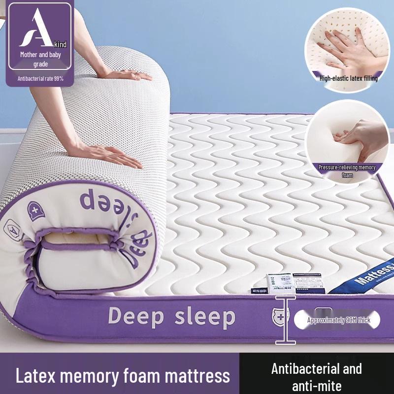 Latex Memory Foam Mattress Soft Pad for Home, Dorm, or Rental Use – Ideal for Single Tatami Beds