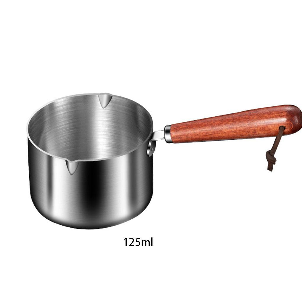 New Stainless Steel Hot Oil Pot Milk Pan Stainless Steel Sauce Small Saucepan Cooking Boiling Butter Warmer Melting Kitchen Pan