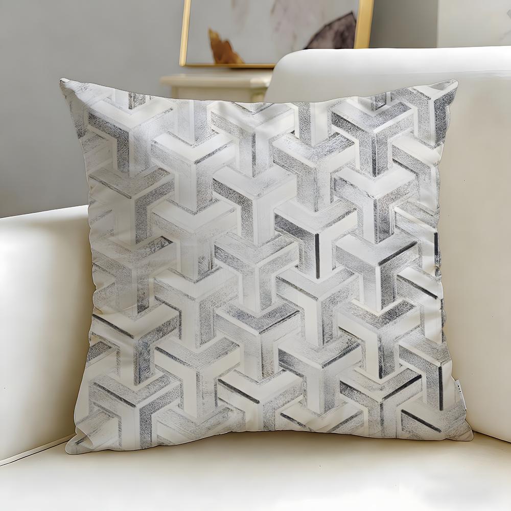 Floral Texture Cushion Cover Soft EasyWash Pillow Case Versatile for Couch Bed Travel and Office