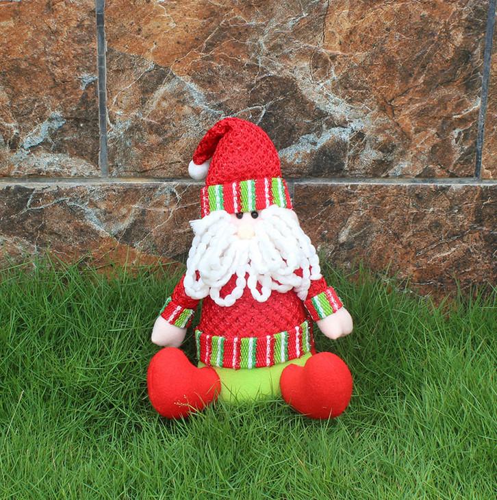 Christmas Plush Decorations With Snowman Santa Reindeer For Home Holiday Decor