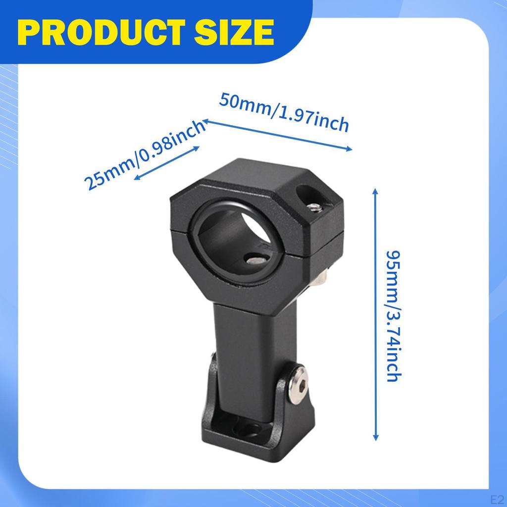 Motorcycle Mount Bracket Tube Clamp Mounting Easy To Install Sturdy Aluminum Alloy Light