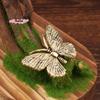 1/3/5Pcs Brass Butterfly Statue Insect Animal Model Vintage Desk Decor Office Ornament for Tea Table Living Room