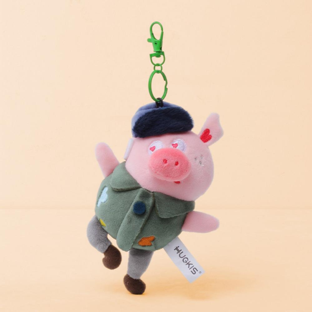 10CM Size Pig Plush Keyring Soft Plush Cartoon Pig Doll Pendant  Birthday Party