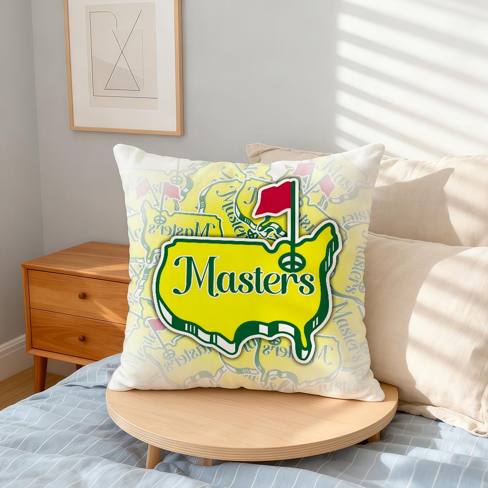 Cool Logo M-Masters Golf Cushion Cover Home Office Convenient Nordic Simplicity Hit With Zipper Cushion Cover