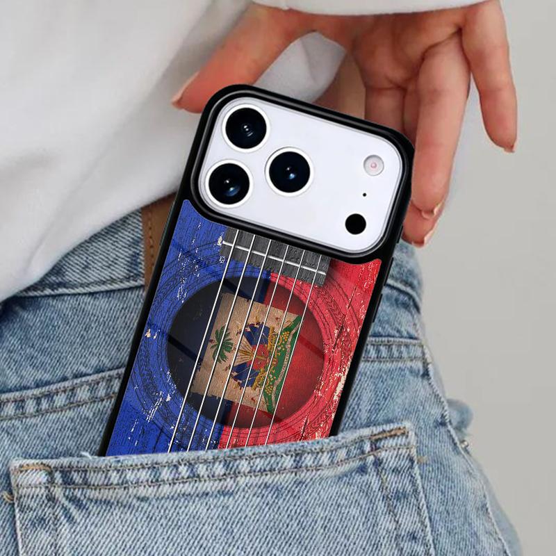 

Haiti Haitian Flag Phone Case for iPhone 16e 15 14 13 12 17 Pro Max Plus Air 17pro Cover Coque iPhone 16