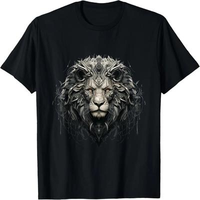 Lion Head Cool Graphic Novelty T-Shirt