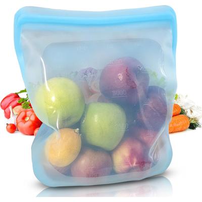 135 Oz 1000ml Reusable Silicone Bag Freezer Bag for Food Storage, Meal Preparation, Zero Waste Kitchen Organization, and Safe Container for Freezing