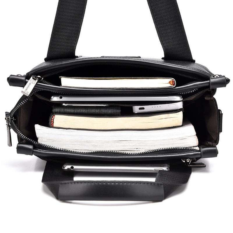 Herrenhandtasche vertikale Aktentasche Herrentasche Businesstasche Rucksack neu Lychee-Muster Umhängetasche