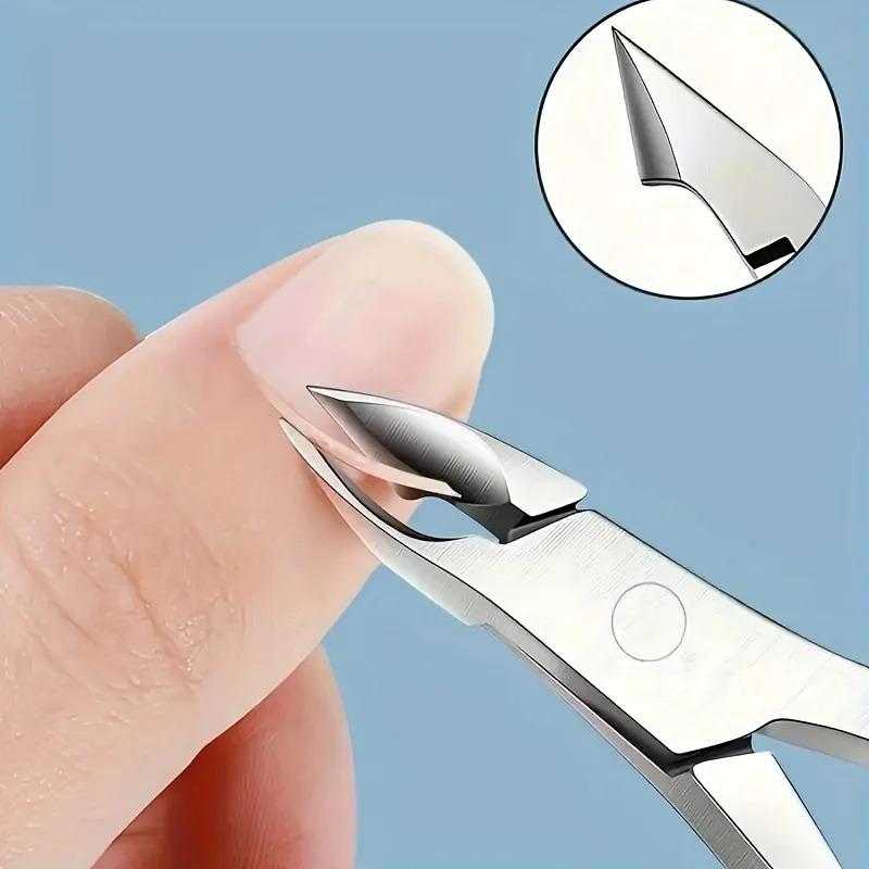 1pcs Stainless Steel Nail Clippers for Thick & Ingrown Toenails, Precision Trimming Tool,Manicure Pedicure Tool for Salon & Home