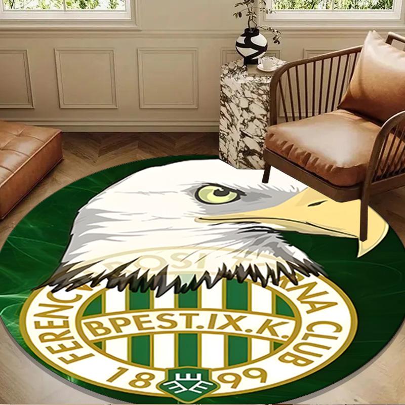 Ferencvaros TC Football Club Round Mat, Anti-slip Circle Carpet Chair Rug For livingroom,Bedroom, Doormat Home Decor Gift Christmas Gifts
