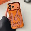 Per custodie iPhone 17 Pro Placcatura TPU Modello Fiamma Vuota 3D Custodia per Telefono Antiurto per iPhone 17 16 Pro Max Air 15 16 Plus Cover