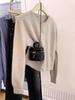 2025 Women's Pure Wool Round Neck Cardigan - Autumn/Winter Slimming Knit Cashmere Sweater Coat