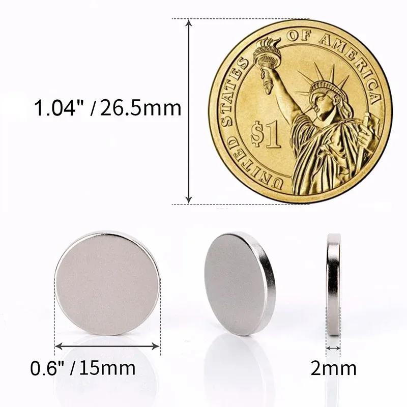 20 50pcs Magnet Strong Neodymium Magnets 5x1 5x2 10x2 Mm Aimant Rare Earth Magnetic Hardware Home Improvement Magnets for Fridge