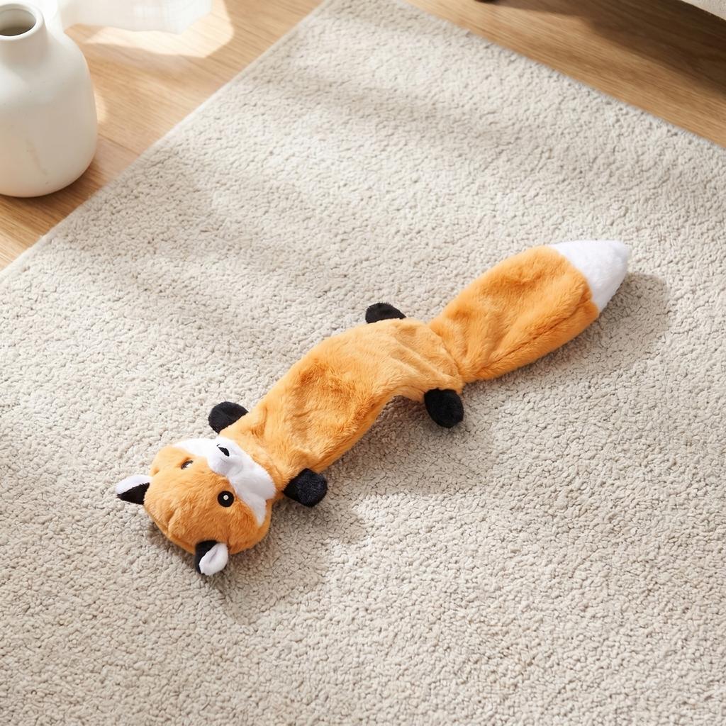 Jouet pour chien en peluche avec couineur et papier froissé Long Doux Durable Jouet à mâcher pour animaux de compagnie pour chiens de petite, moyenne et grande taille Jeu interactif