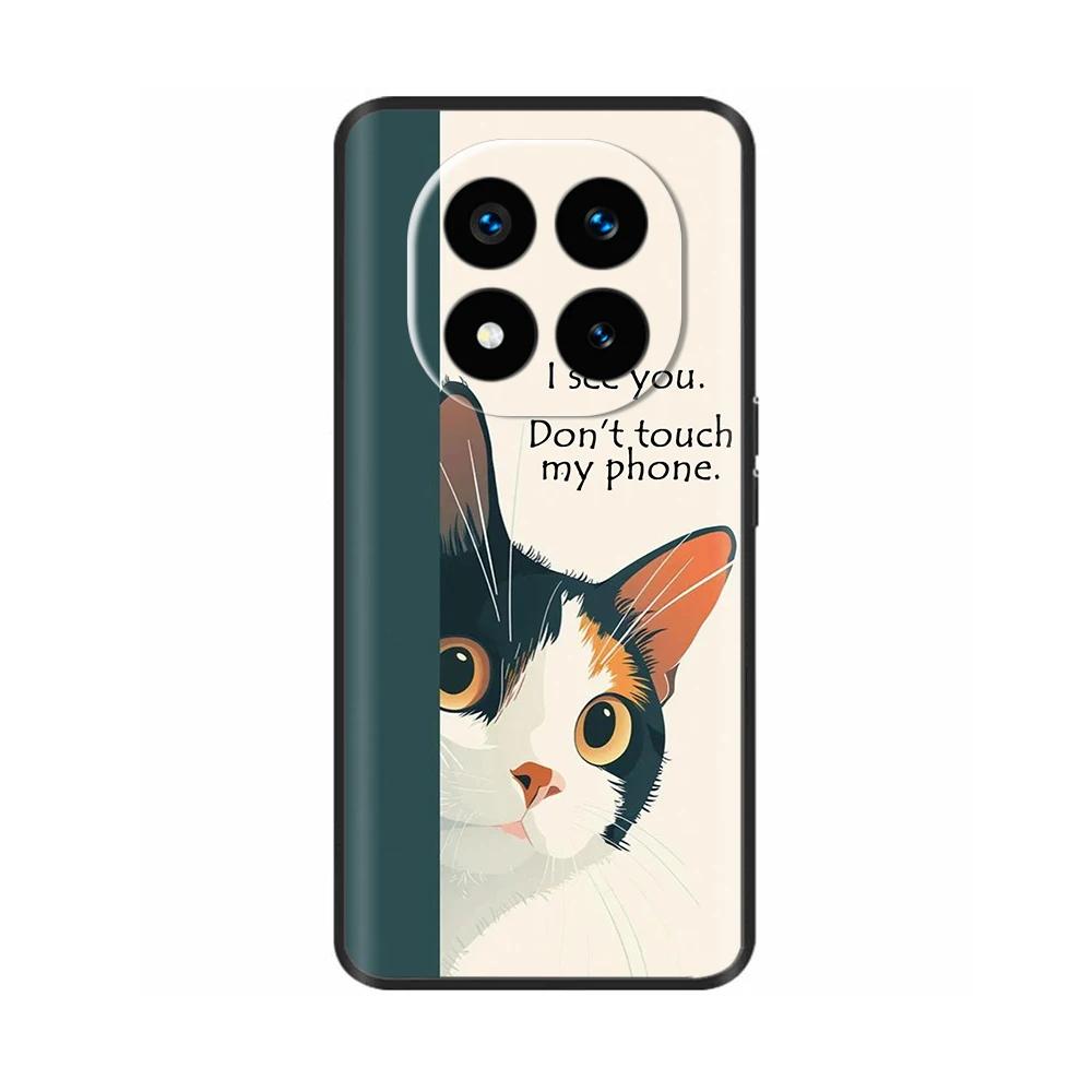 Cute Cat Panda Case For Xiaomi Redmi Note 14 Pro Case Phone Back Cover Soft Liquid Silicone Casing For Redmi Note14 14Pro 4G 5G